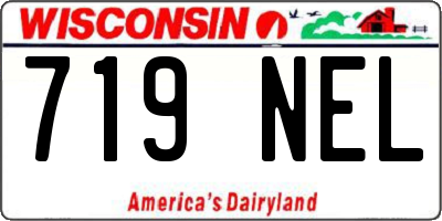 WI license plate 719NEL