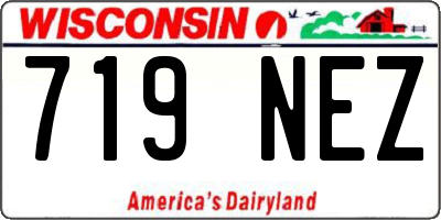 WI license plate 719NEZ