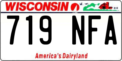 WI license plate 719NFA