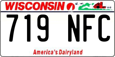 WI license plate 719NFC