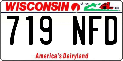 WI license plate 719NFD