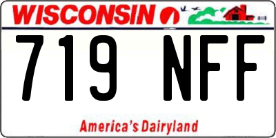 WI license plate 719NFF
