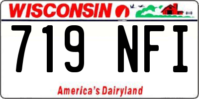 WI license plate 719NFI