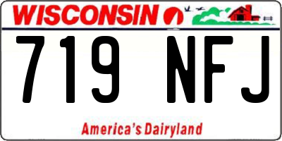 WI license plate 719NFJ