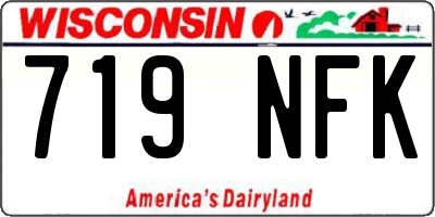 WI license plate 719NFK