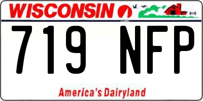 WI license plate 719NFP