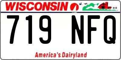 WI license plate 719NFQ