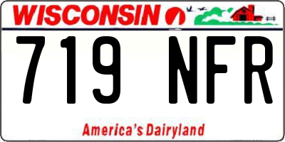 WI license plate 719NFR