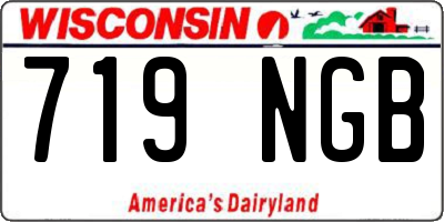 WI license plate 719NGB