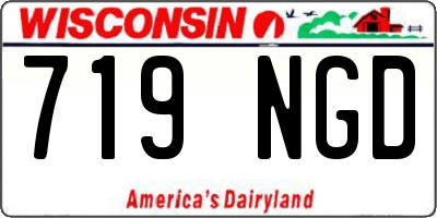 WI license plate 719NGD