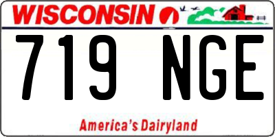 WI license plate 719NGE