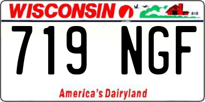 WI license plate 719NGF