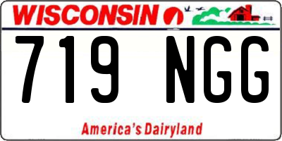 WI license plate 719NGG