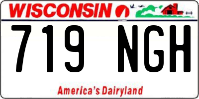 WI license plate 719NGH