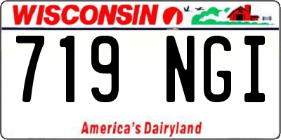 WI license plate 719NGI