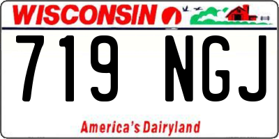 WI license plate 719NGJ