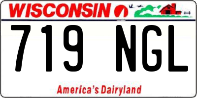 WI license plate 719NGL