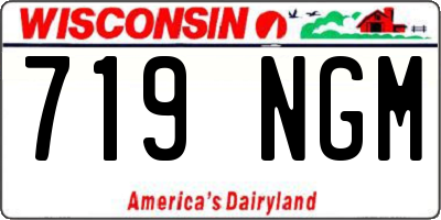 WI license plate 719NGM