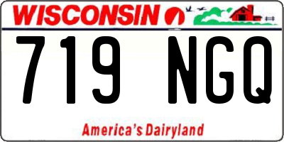 WI license plate 719NGQ