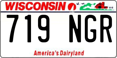 WI license plate 719NGR