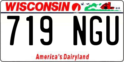 WI license plate 719NGU