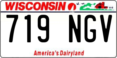 WI license plate 719NGV