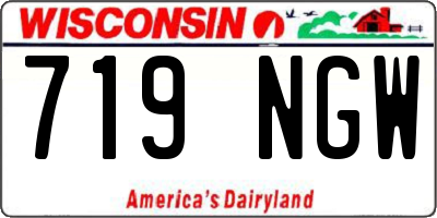 WI license plate 719NGW