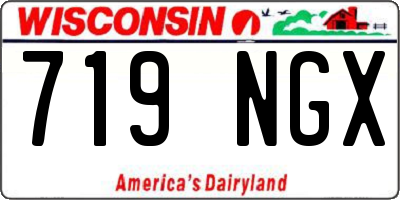 WI license plate 719NGX