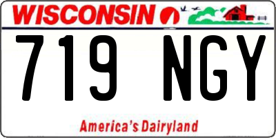 WI license plate 719NGY