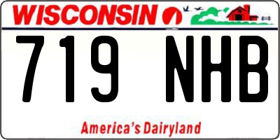 WI license plate 719NHB