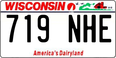 WI license plate 719NHE