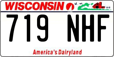 WI license plate 719NHF