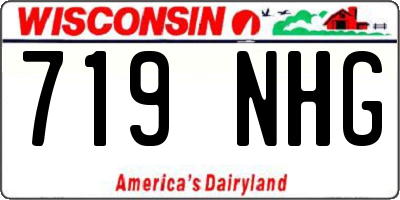 WI license plate 719NHG