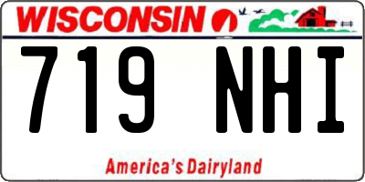 WI license plate 719NHI