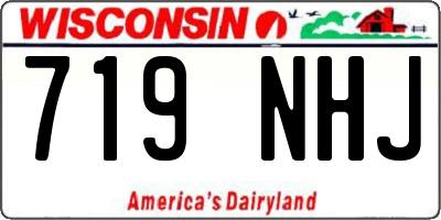 WI license plate 719NHJ