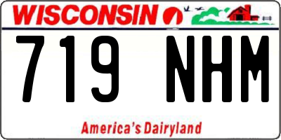 WI license plate 719NHM