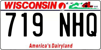 WI license plate 719NHQ