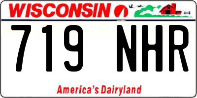 WI license plate 719NHR