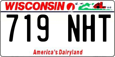 WI license plate 719NHT