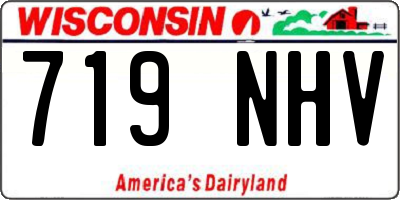 WI license plate 719NHV