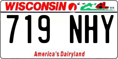 WI license plate 719NHY