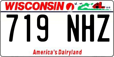 WI license plate 719NHZ