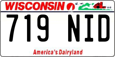 WI license plate 719NID