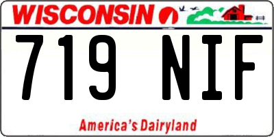 WI license plate 719NIF