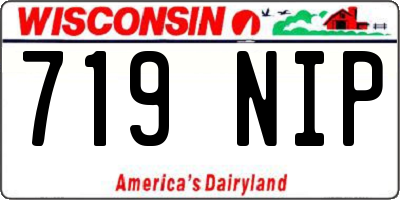 WI license plate 719NIP