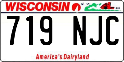 WI license plate 719NJC