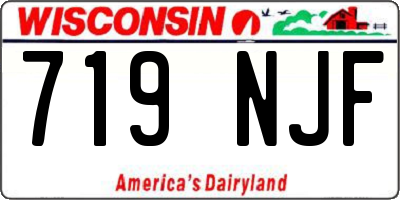 WI license plate 719NJF