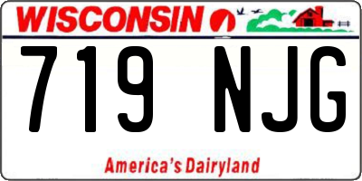WI license plate 719NJG