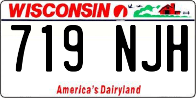 WI license plate 719NJH