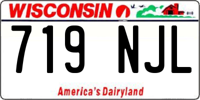 WI license plate 719NJL